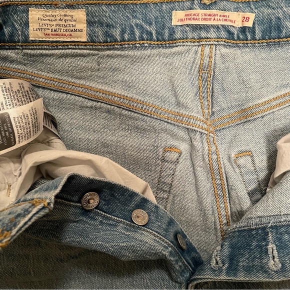 Levi’s Ribcage Straight Ankle Jeans Women’s Size 28 - Picture 13 of 15